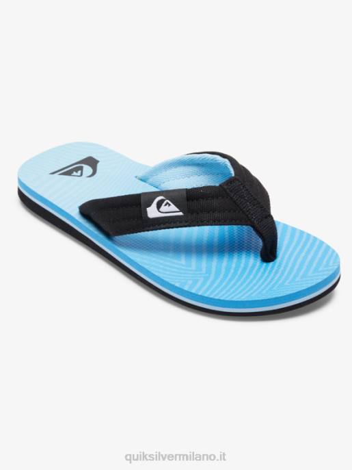 esso Quiksilver ragazzi 8-16 sandali rilassati molokai blu 7 HTZR1996