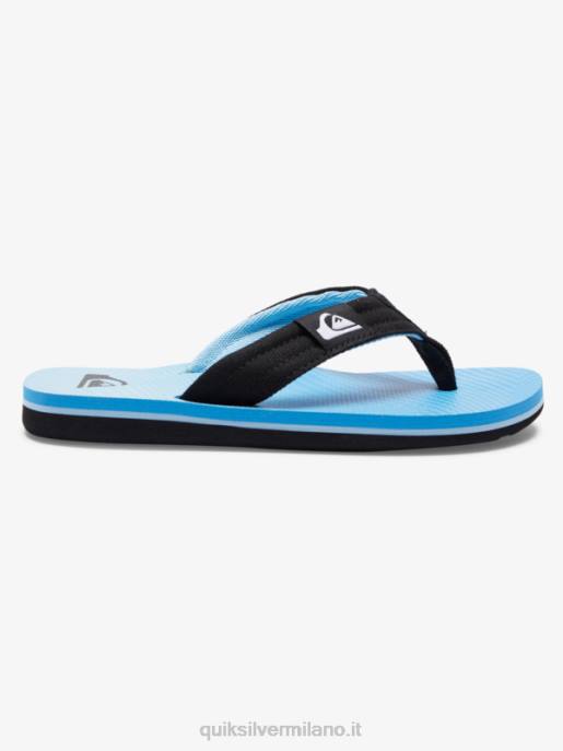 esso Quiksilver ragazzi 8-16 sandali rilassati molokai blu 7 HTZR1996