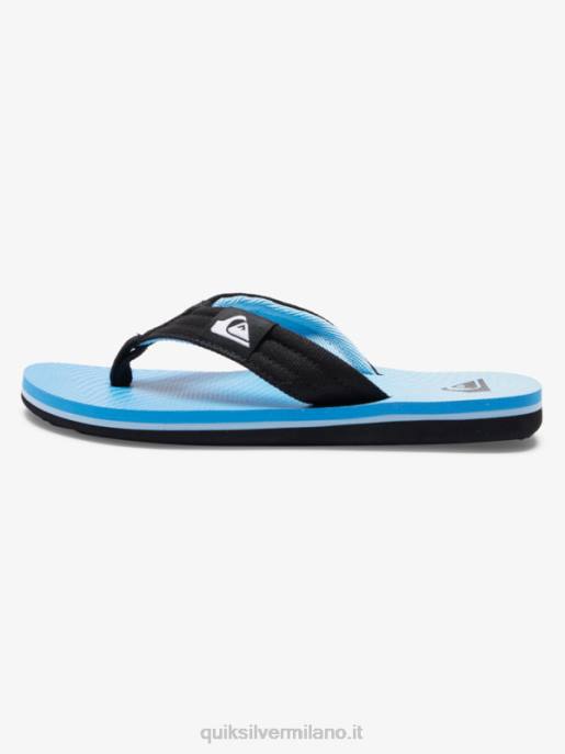 esso Quiksilver ragazzi 8-16 sandali rilassati molokai blu 7 HTZR1996