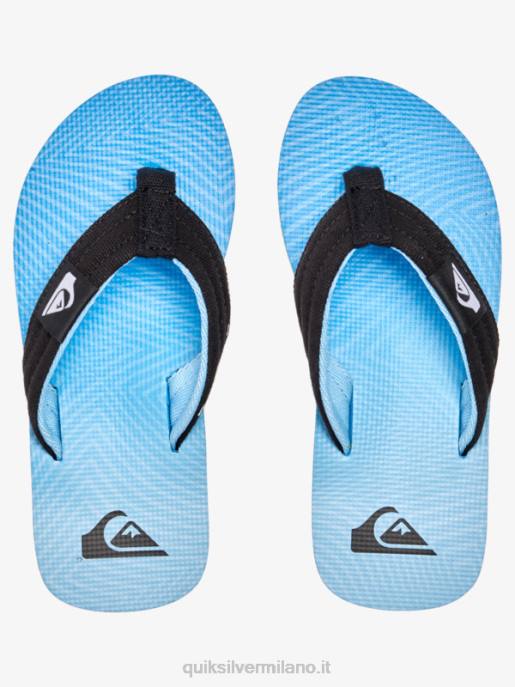 esso Quiksilver ragazzi 8-16 sandali rilassati molokai blu 7 HTZR1996