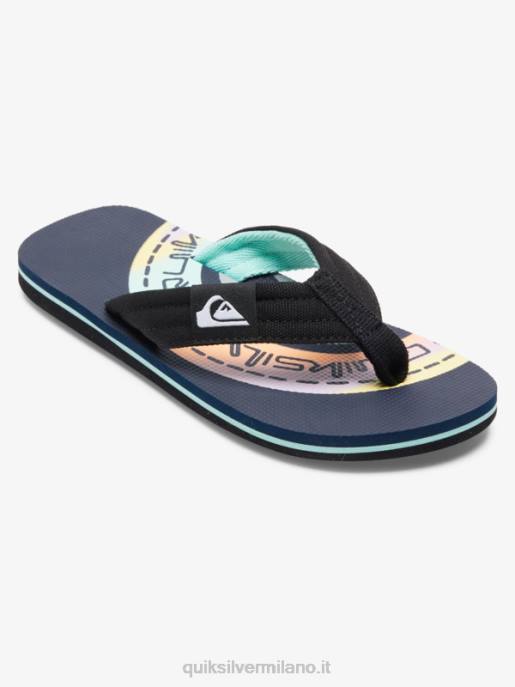 esso Quiksilver ragazzi 8-16 sandali rilassati molokai blu/arancione HTZR1997