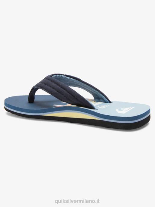 esso Quiksilver ragazzi 8-16 sandalo base giovanile molokai layback blu 3 HTZR2250