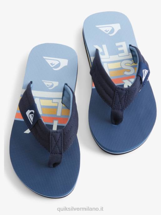 esso Quiksilver ragazzi 8-16 sandalo base giovanile molokai layback blu 3 HTZR2250