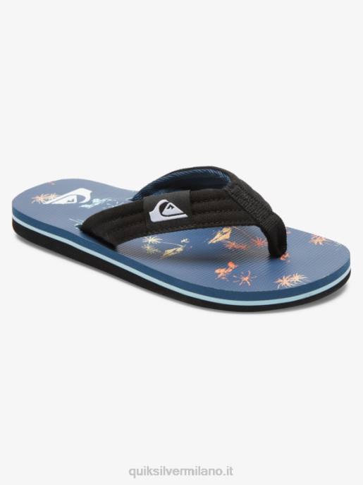 esso Quiksilver ragazzi 8-16 sandalo base giovanile molokai layback blu 4 HTZR2251