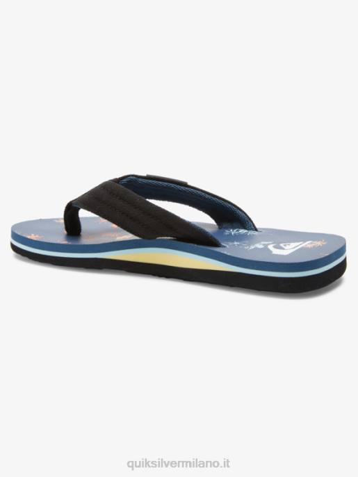 esso Quiksilver ragazzi 8-16 sandalo base giovanile molokai layback blu 4 HTZR2251