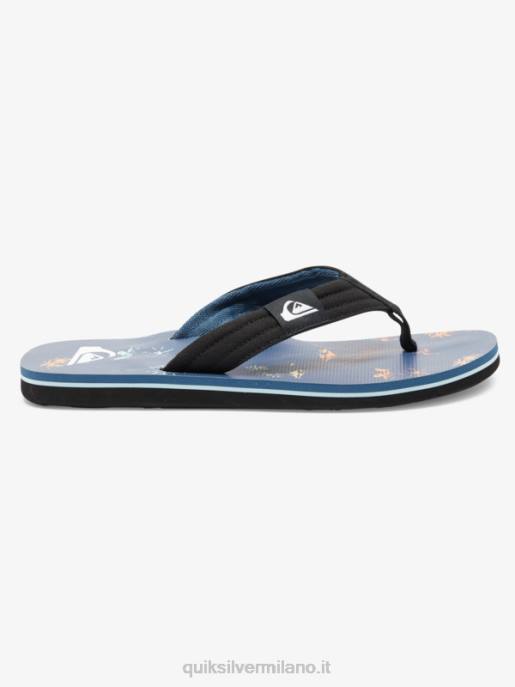 esso Quiksilver ragazzi 8-16 sandalo base giovanile molokai layback blu 4 HTZR2251