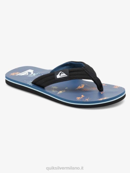 esso Quiksilver ragazzi 8-16 sandalo base giovanile molokai layback blu 4 HTZR2251