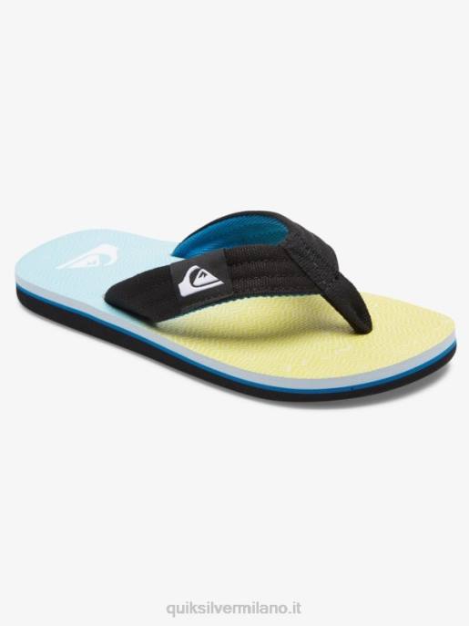 esso Quiksilver ragazzi 8-16 sandalo base giovanile molokai layback blu/giallo HTZR2252
