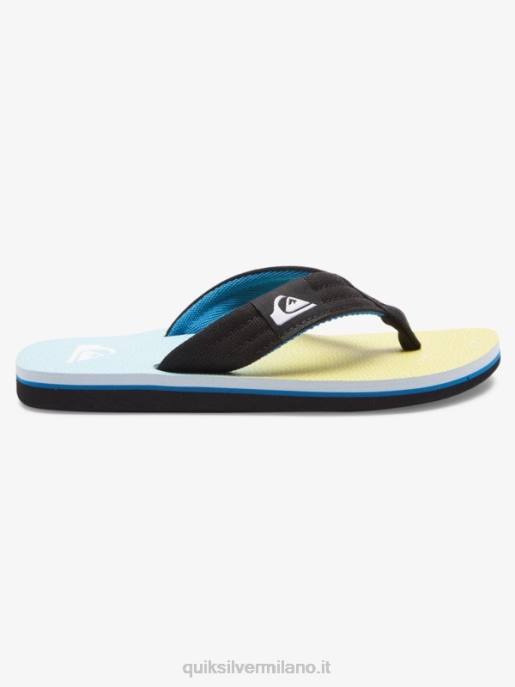 esso Quiksilver ragazzi 8-16 sandalo base giovanile molokai layback blu/giallo HTZR2252