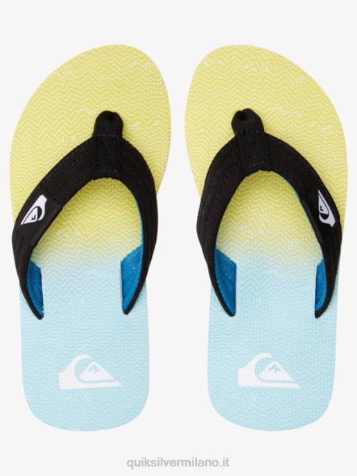 esso Quiksilver ragazzi 8-16 sandalo base giovanile molokai layback blu/giallo HTZR2252