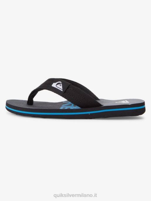 esso Quiksilver ragazzi 8-16 sandalo base giovanile molokai layback nero HTZR2254