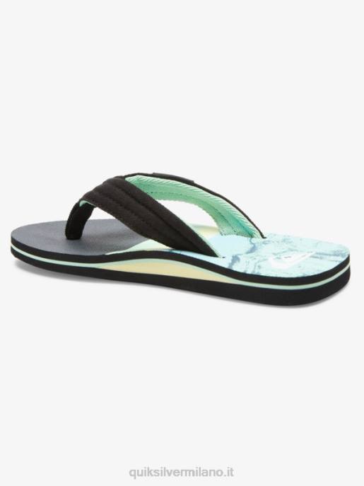 esso Quiksilver ragazzi 8-16 sandalo base giovanile molokai layback verde 1 HTZR2249