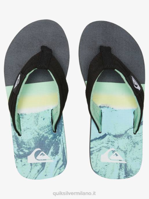 esso Quiksilver ragazzi 8-16 sandalo base giovanile molokai layback verde 1 HTZR2249