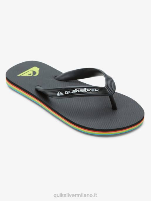 esso Quiksilver ragazzi Infradito con nucleo molokai 8-16 nero HTZR2169
