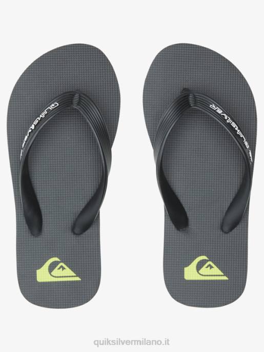 esso Quiksilver ragazzi Infradito con nucleo molokai 8-16 nero HTZR2169