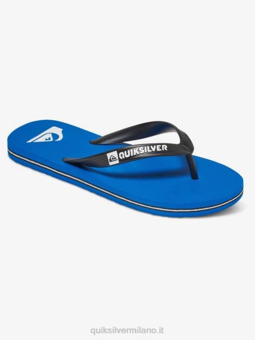 esso Quiksilver ragazzi Infradito molokai 8-16 Nero Blu HTZR2107