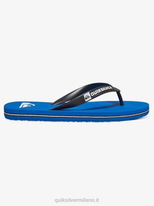 esso Quiksilver ragazzi Infradito molokai 8-16 Nero Blu HTZR2107