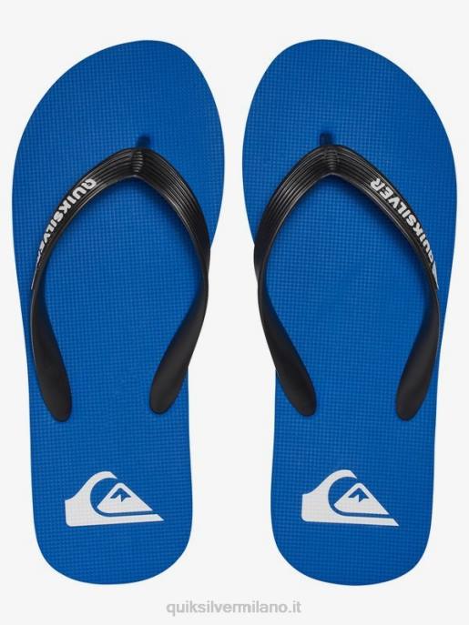 esso Quiksilver ragazzi Infradito molokai 8-16 Nero Blu HTZR2107