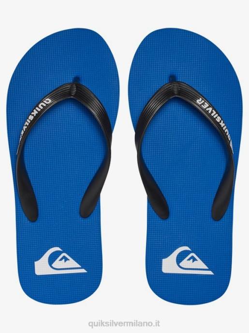 esso Quiksilver ragazzi Infradito molokai 8-16 Nero Blu HTZR2107