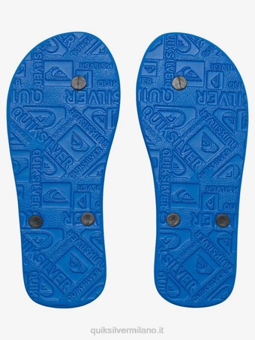 esso Quiksilver ragazzi Infradito molokai 8-16 Nero Blu HTZR2107