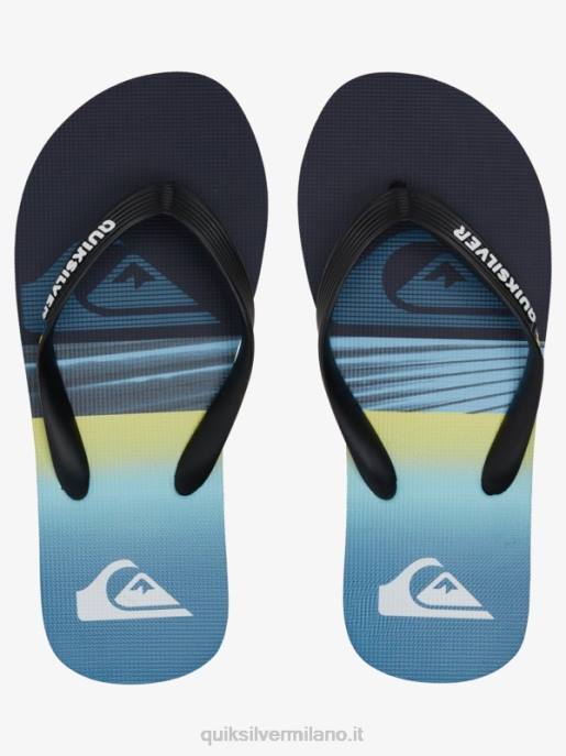 esso Quiksilver ragazzi Infradito molokai 8-16 blu 1 HTZR2031