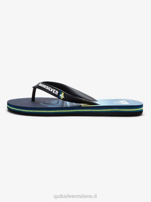 esso Quiksilver ragazzi Infradito molokai 8-16 blu 1 HTZR2031