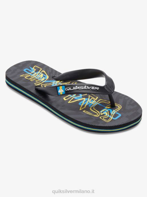 esso Quiksilver ragazzi Infradito molokai 8-16 nero HTZR2029