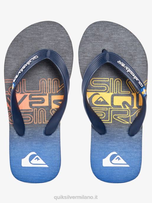 esso Quiksilver ragazzi Infradito molokai 8-16 nero/arancione HTZR2027