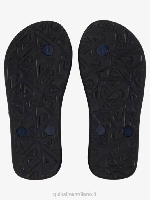 esso Quiksilver ragazzi Infradito molokai 8-16 nero/arancione HTZR2027