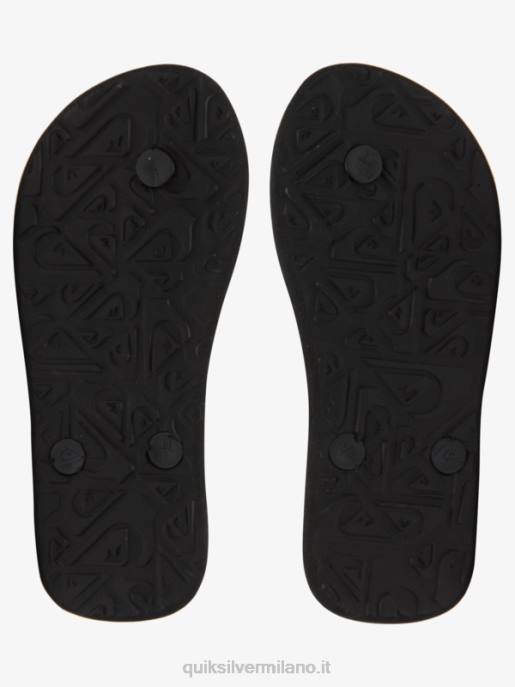 esso Quiksilver ragazzi Infradito molokai 8-16 nero/arancione/grigio HTZR2021