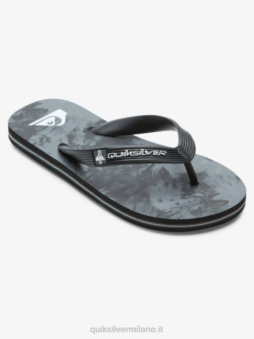 esso Quiksilver ragazzi Infradito molokai 8-16 nero/grigio HTZR2026
