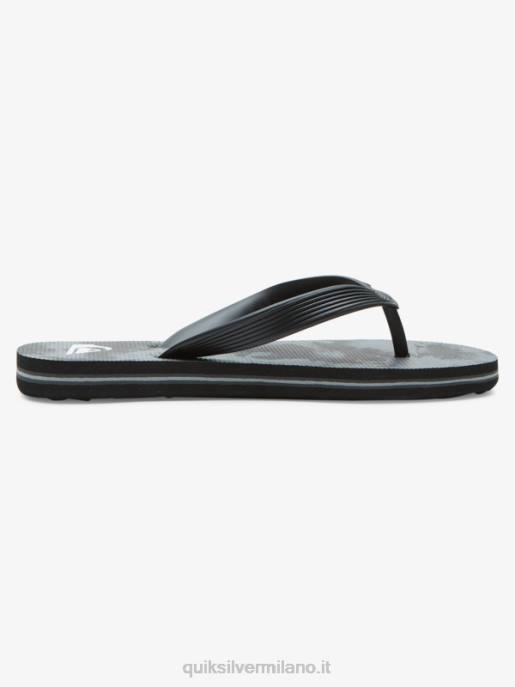 esso Quiksilver ragazzi Infradito molokai 8-16 nero/grigio HTZR2026