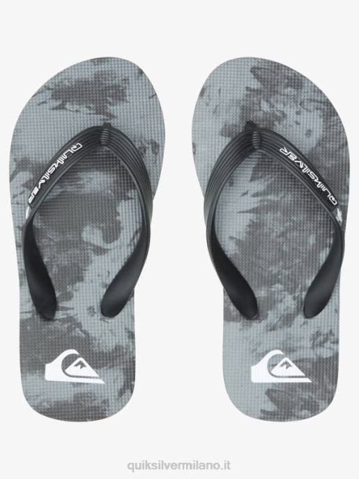 esso Quiksilver ragazzi Infradito molokai 8-16 nero/grigio HTZR2026