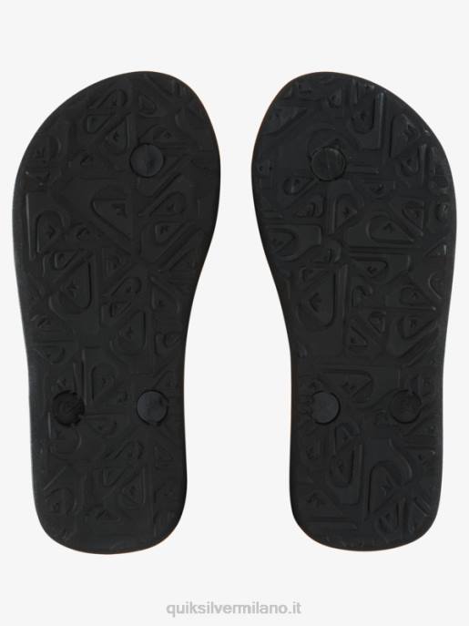 esso Quiksilver ragazzi Infradito molokai 8-16 nero/grigio HTZR2026