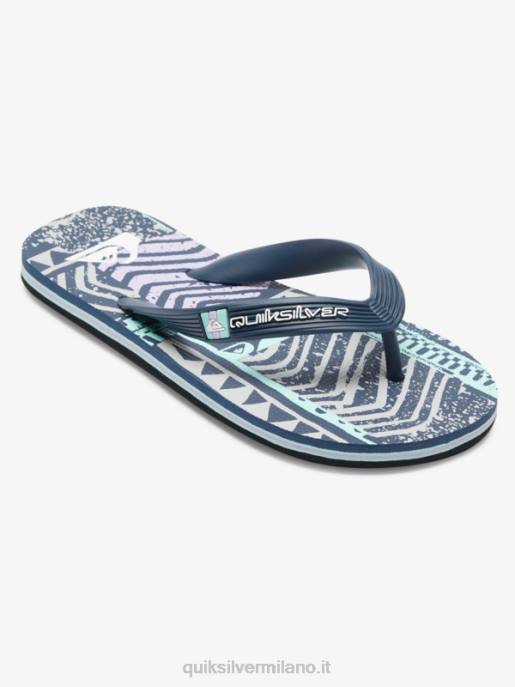 esso Quiksilver ragazzi Infradito molokai 8-16 nero/grigio HTZR2028