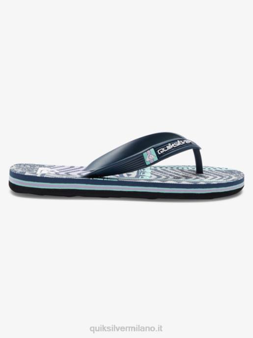 esso Quiksilver ragazzi Infradito molokai 8-16 nero/grigio HTZR2028