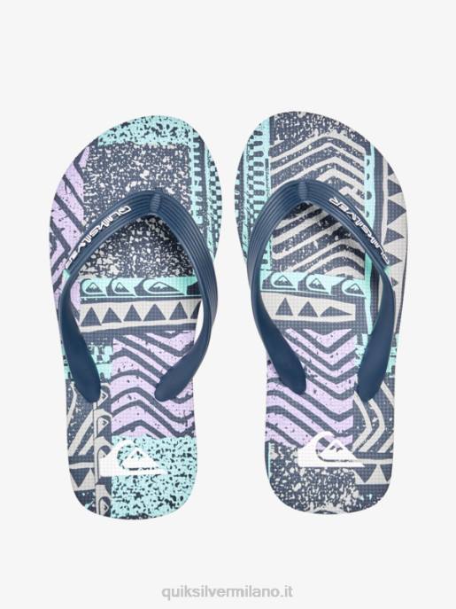 esso Quiksilver ragazzi Infradito molokai 8-16 nero/grigio HTZR2028