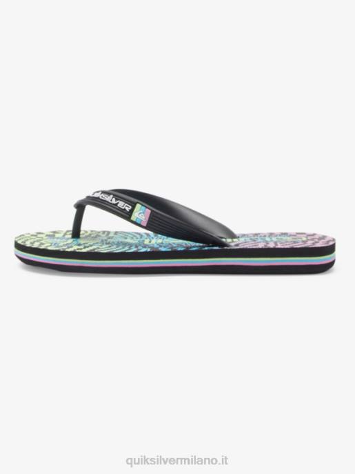 esso Quiksilver ragazzi Infradito molokai 8-16 nero/rosa/blu HTZR2022