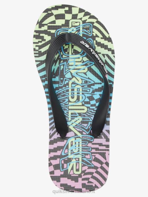 esso Quiksilver ragazzi Infradito molokai 8-16 nero/rosa/blu HTZR2022