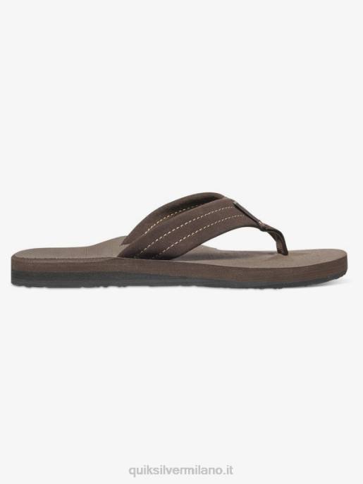 esso Quiksilver ragazzi Sandali 8-16 in pelle scamosciata carver demitasse - solido HTZR2283