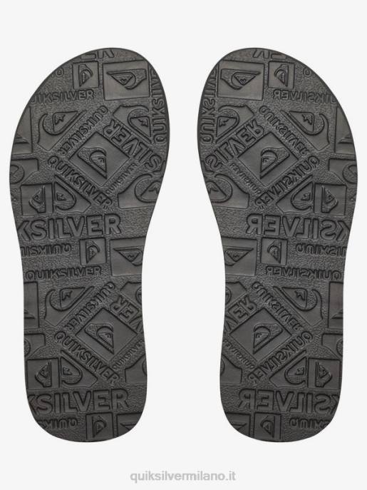 esso Quiksilver ragazzi Sandali 8-16 in pelle scamosciata carver demitasse - solido HTZR2283