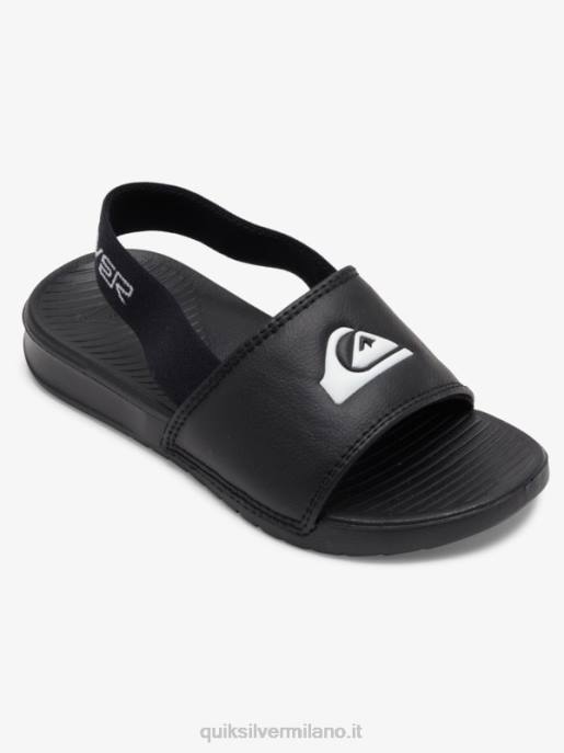 esso Quiksilver ragazzi sandali con cinturino costa luminosa nero bianco HTZR2163