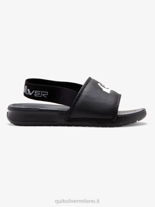 esso Quiksilver ragazzi sandali con cinturino costa luminosa nero bianco HTZR2163