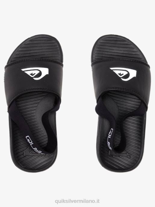 esso Quiksilver ragazzi sandali con cinturino costa luminosa nero bianco HTZR2163