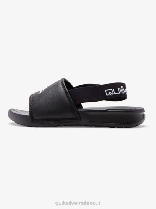 esso Quiksilver ragazzi sandali con cinturino costa luminosa nero bianco HTZR2163
