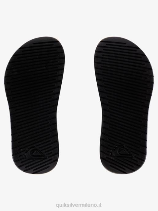 esso Quiksilver ragazzi sandali con cinturino costa luminosa nero bianco HTZR2163