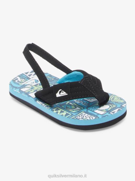 esso Quiksilver ragazzi sandali molokai rilassati blu 4 HTZR2032