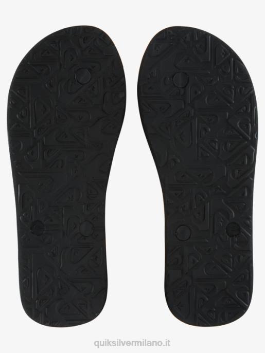 esso Quiksilver uomini infradito con pannello molokai blu/arancione HTZR571