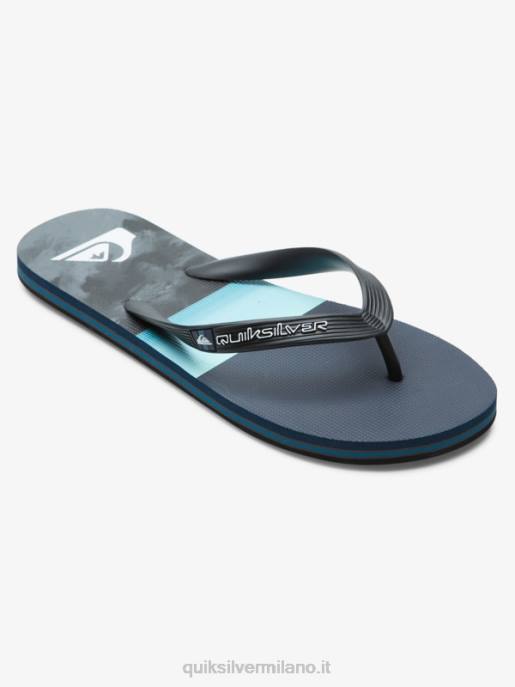 esso Quiksilver uomini infradito con pannello molokai blu grigio HTZR573