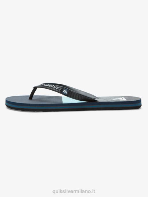 esso Quiksilver uomini infradito con pannello molokai blu grigio HTZR573